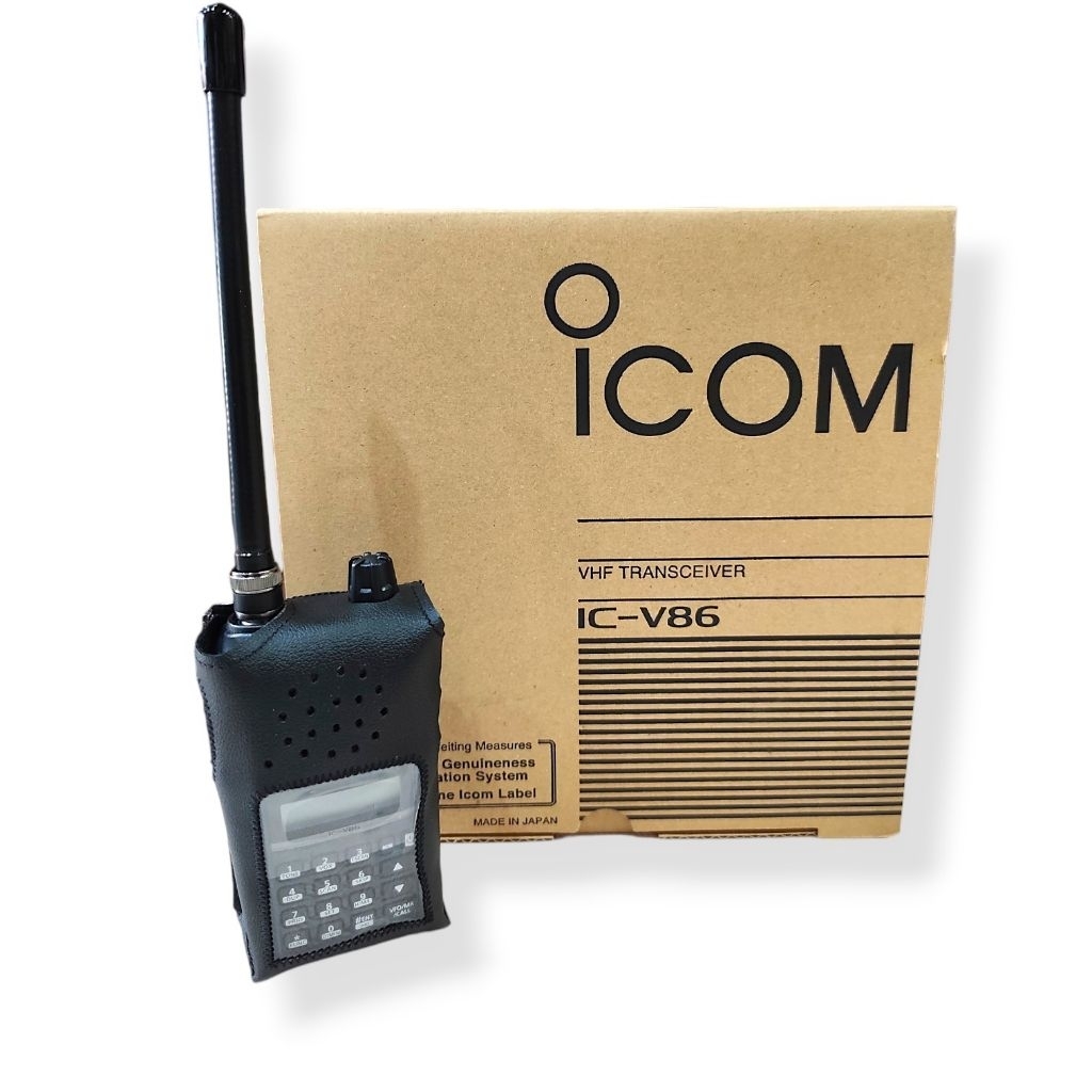 ซองหนังวิทยุสื่อสาร ICOM รุ่น IC-V80,80FX,86FX,V86,V86T (แบบกระดุม)