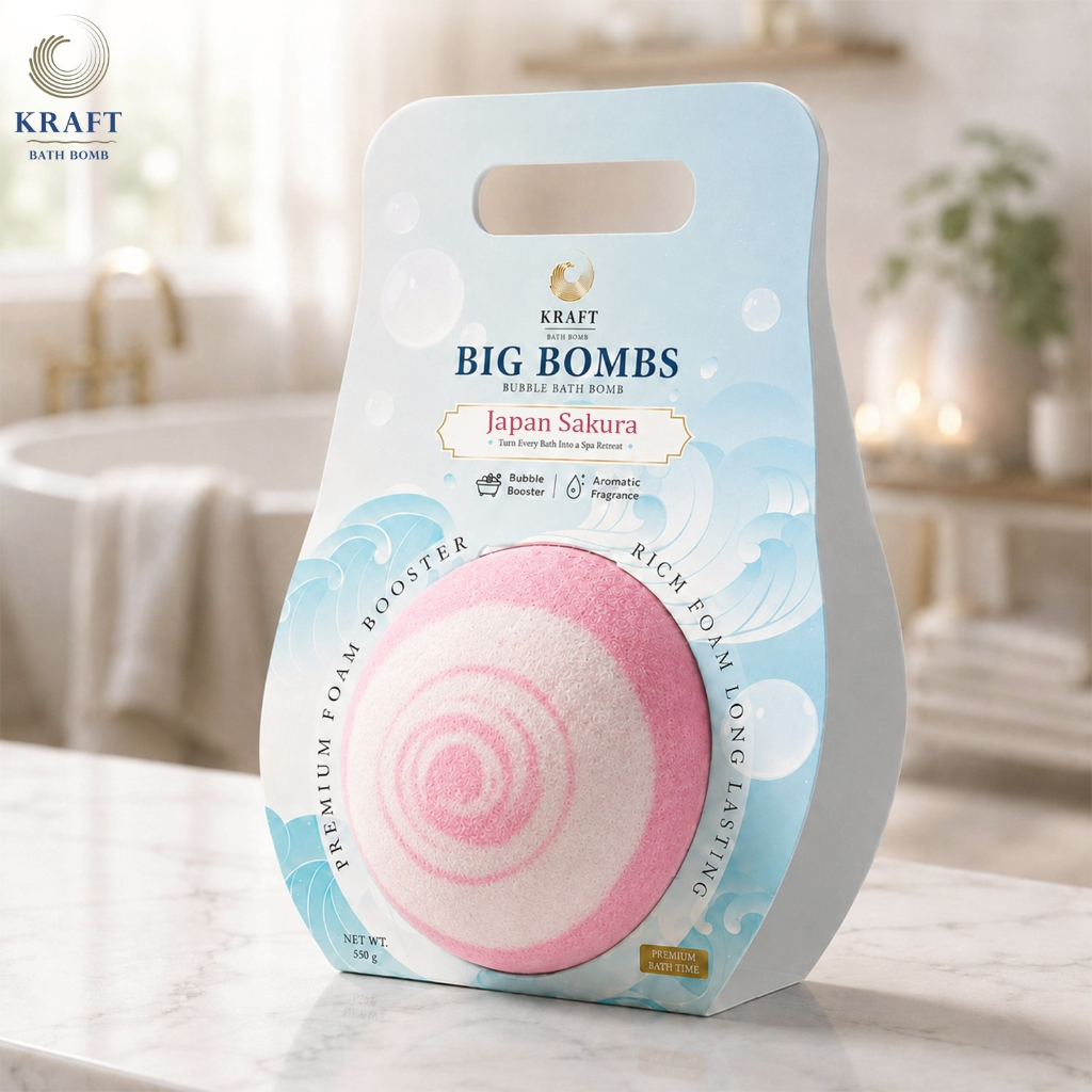 💖Bathbomb Premium Japan Sakura💖🧴🛁 550g ⭐️หอม ฟองเยอะ ตีฟองง่าย✨