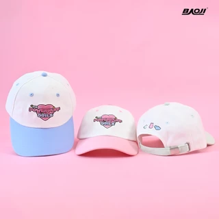 BAOJI บาโอจิ หมวกแก๊ป The Powerpuff Girls รุ่น BPGRHC หมวกแฟชั่นผู้หญิง หมวกเบสบอล ปักลาย PPG ปรับสายได้