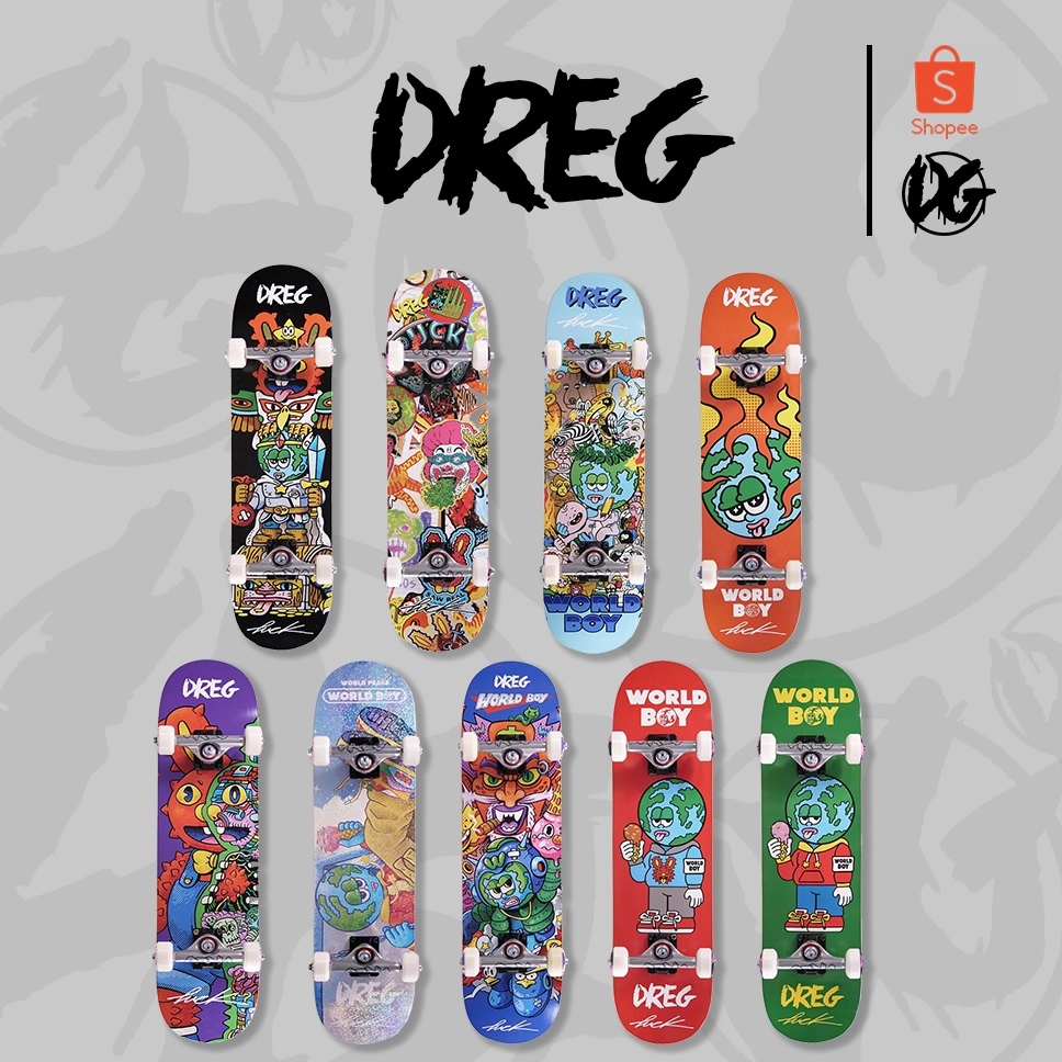 DREG Complete Set ''DREG x PUCK'' สเก็ตบอร์ด ครบชุด พร้อมเล่น
