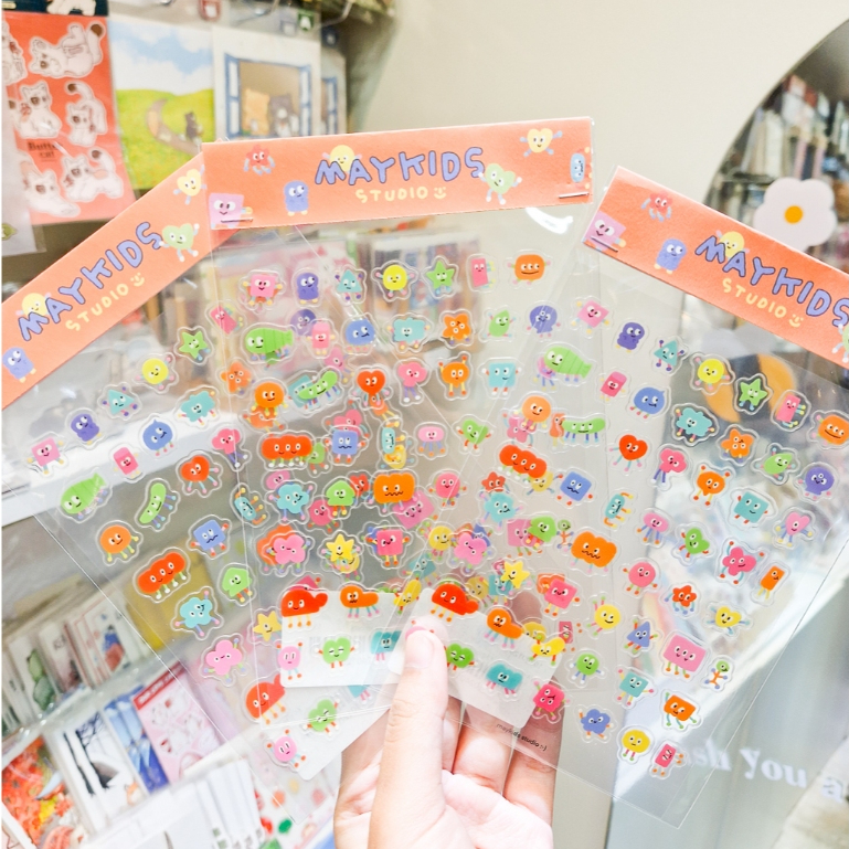 🍊มีลายใหม่ด้วยนะ!🍊Emoji Sticker สติกเกอร์รวมลายอิโมจิไซส์จิ๋ว ขนาดกะทัดรัด น่ารักจนอยากใช้ทุกวัน!💗[Maykids Studio]