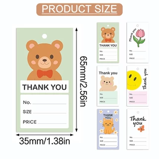 200ชิ้น ป้ายแท็ก ป้ายห้อยสินค้า ป้ายราคา ป้ายห้อยของชำร่วย แท็กกระดาษ ป้ายแท็กแขวนเสื้อผ้ ป้ายห้อยการ์ตูน
