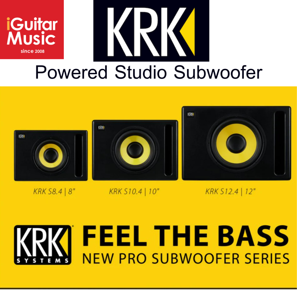 ลำโพงมอนิเตอร์ KRK Powered Studio Subwoofer ซับวูฟเฟอร์ระดับโปรสำหรับสตูดิโอ