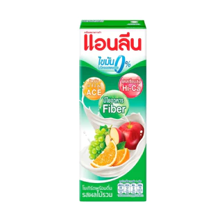 แอนลีนนมเปรี้ยวUHT แคลเซียมสูง รสผลไม้รวม,รสส้ม 180มล.แพค4