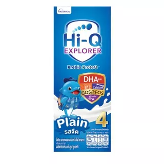 UHT Hi-Q 4 นมไฮคิวสูตร4 เอกซ์พลอเรอร์ พรีไบโอโพรเทก รสจืด180มล