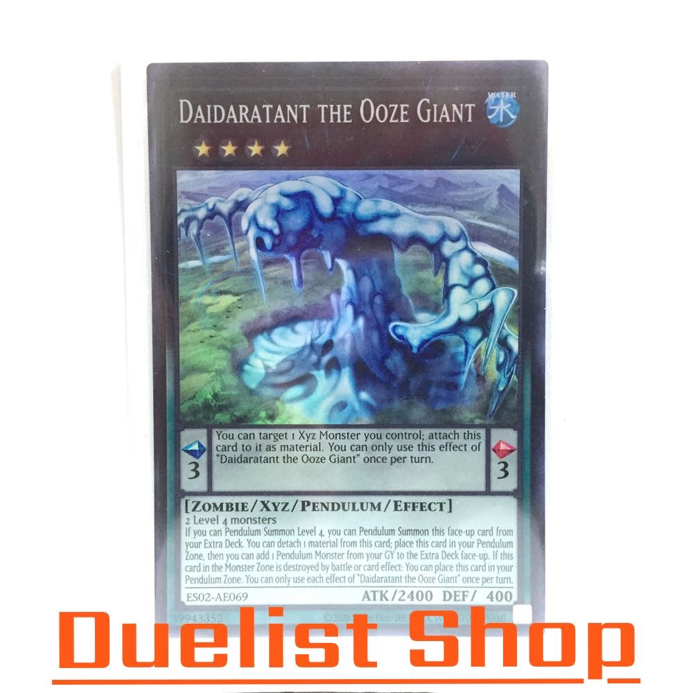 Daidaratant the Ooze Giant (SR) Monster Water Rank4 Scale3 [Zombie/Xyz/Pendulum/Effect] ชุด ES02-AE0