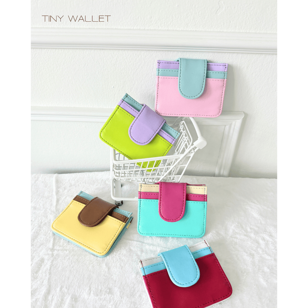 SUNTUDIO l Tiny wallet กระเป๋าใส่บัตร ใส่แบงค์ได้ ใ่ส่บัตรสูงสุด 12 ใบ