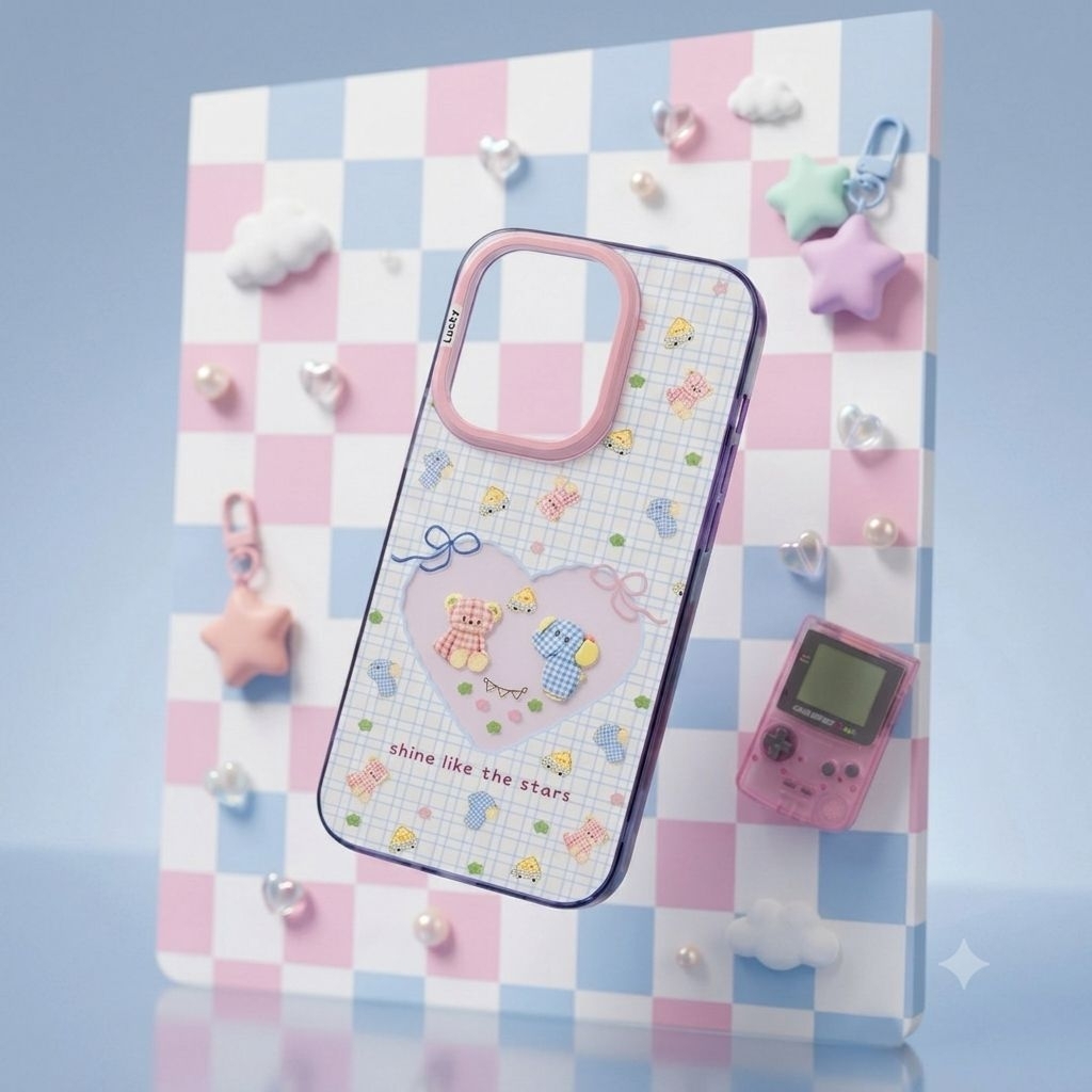 iPhone เคสนิ่มกันกระแทกลายการ์ตูน iPhone 13/14/15