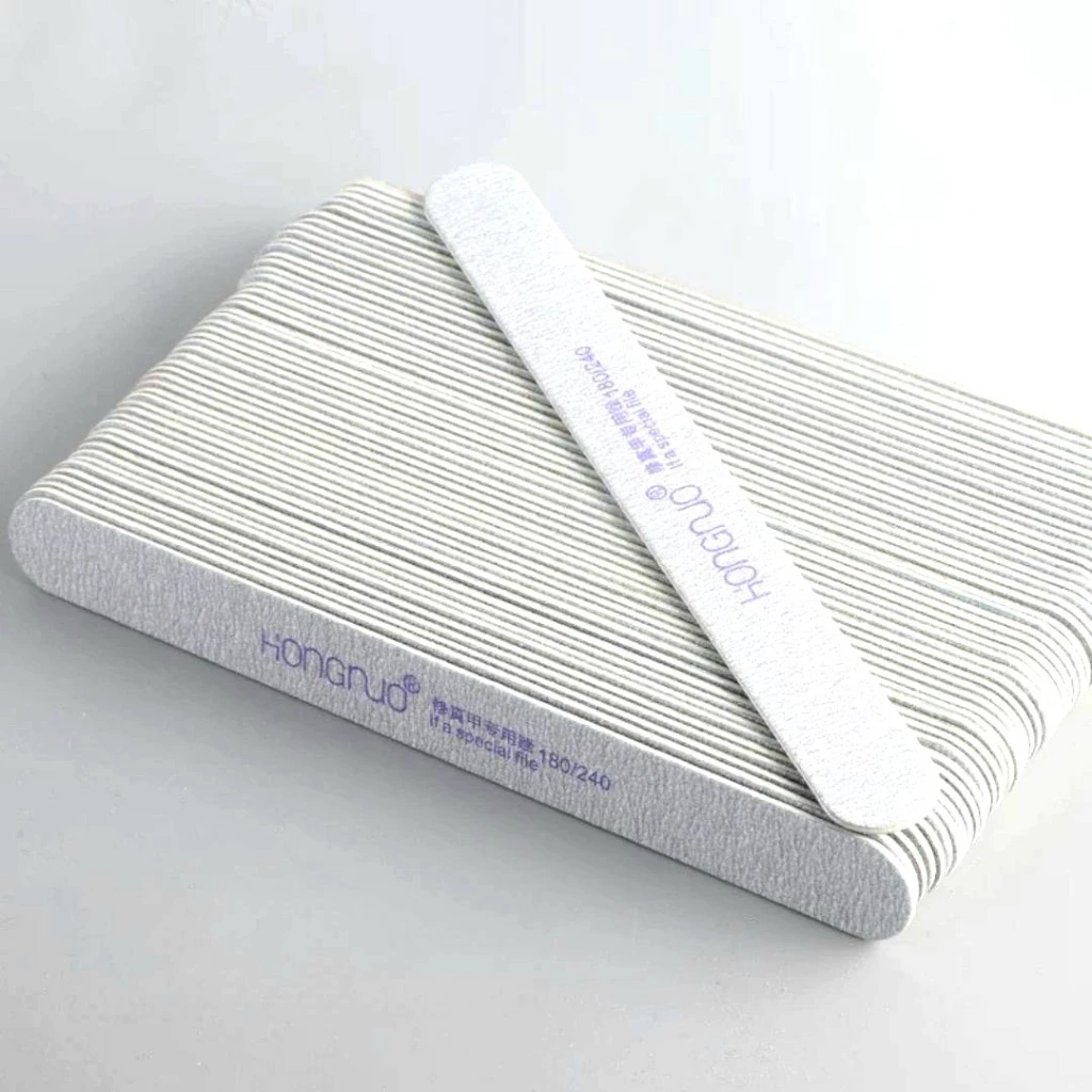 ตะไบบาง HONGNUO pack 50pcs. Thin File ทรงแคปซูล 180/240 grit พร้อมส่ง