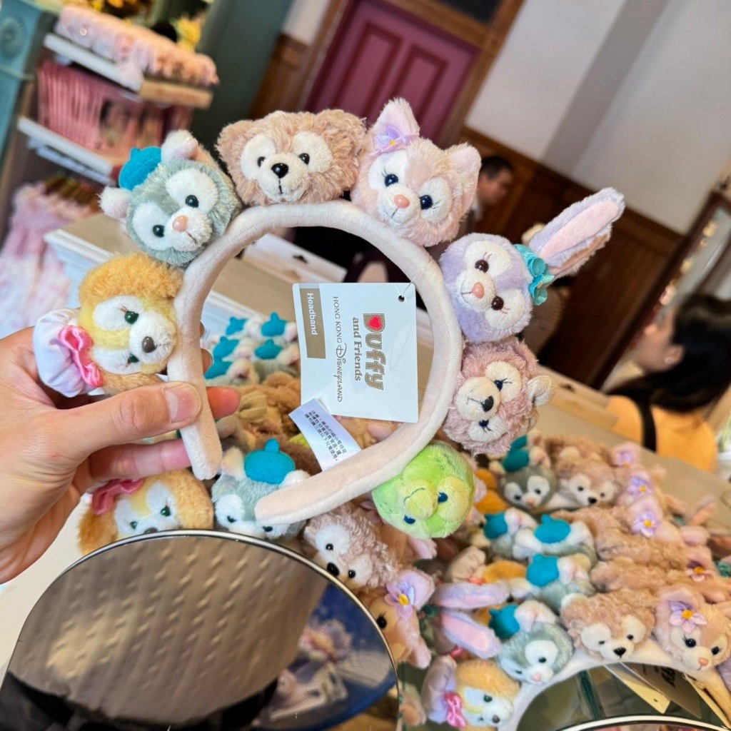 ที่คาดผม Disney Duffy and Friends ลายตุ๊กตาครบแก๊งจากฮ่องกงดิสนีย์แลนด์