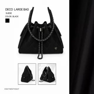 PONYPONY De-Co Caviar Large Shoulder bag กระเป๋าสะพายข้าง