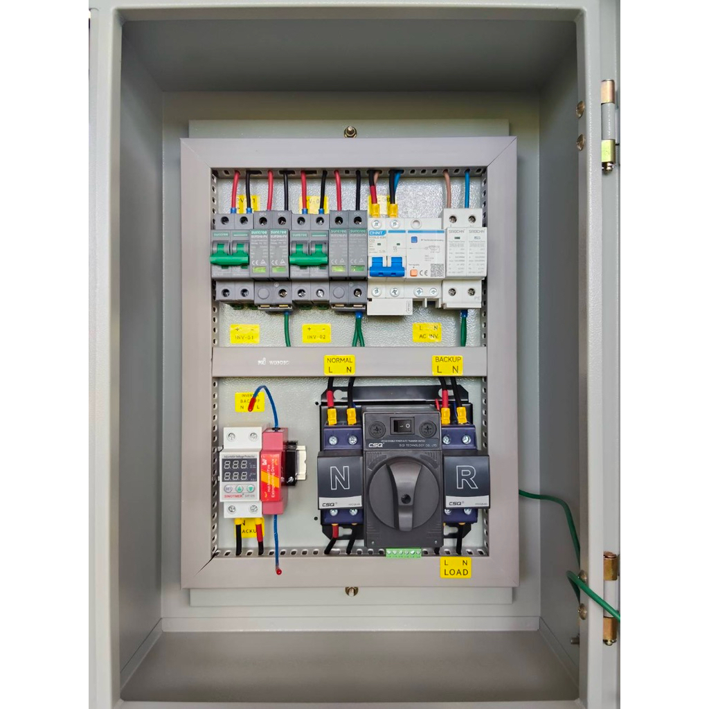 AC/DC Combiner สำหรับ ON/OFF Grid Hybrid Inverter 1เฟส 220V.