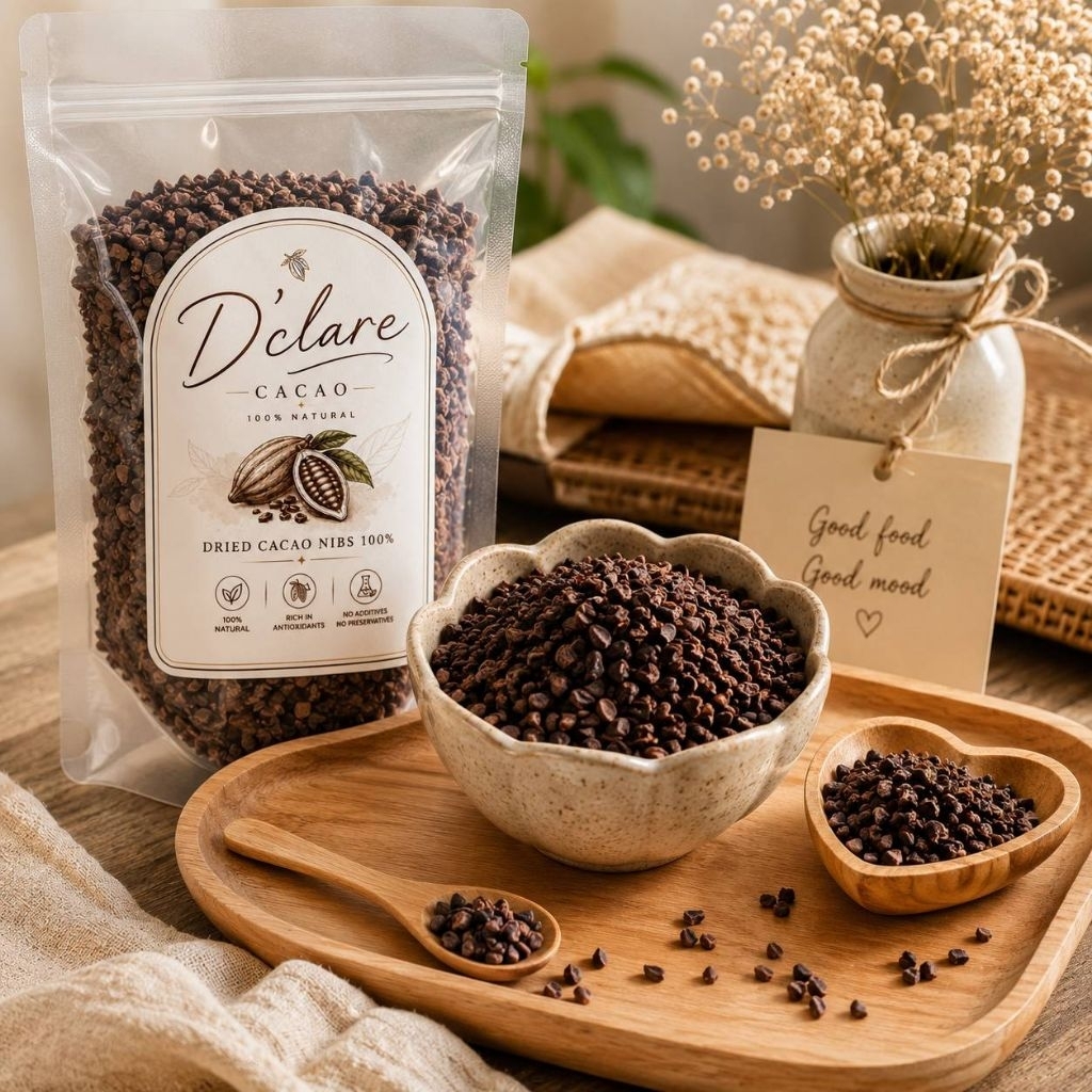 D’clare Organic Cacao Nibs 100% (500g)