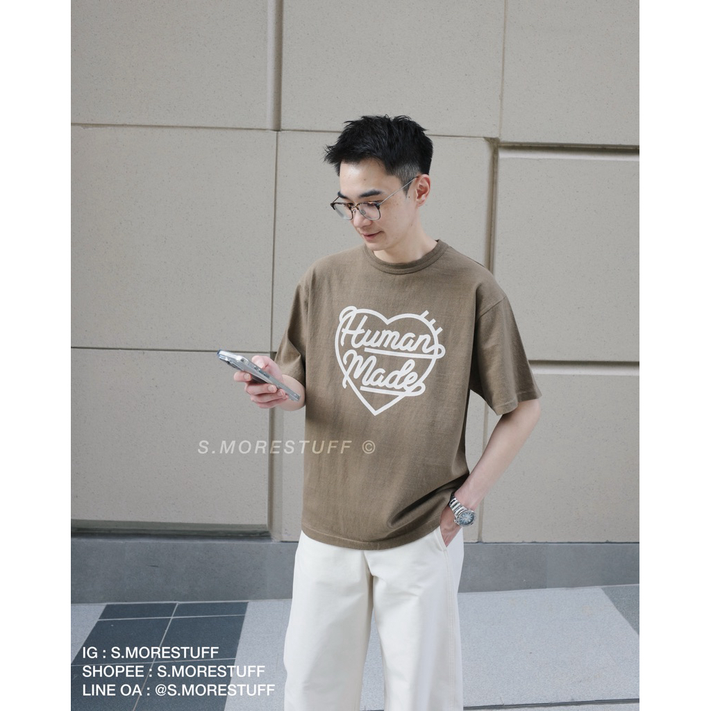 HUMAN MADE. COLOR T-SHIRT (ใจหลุยส์)