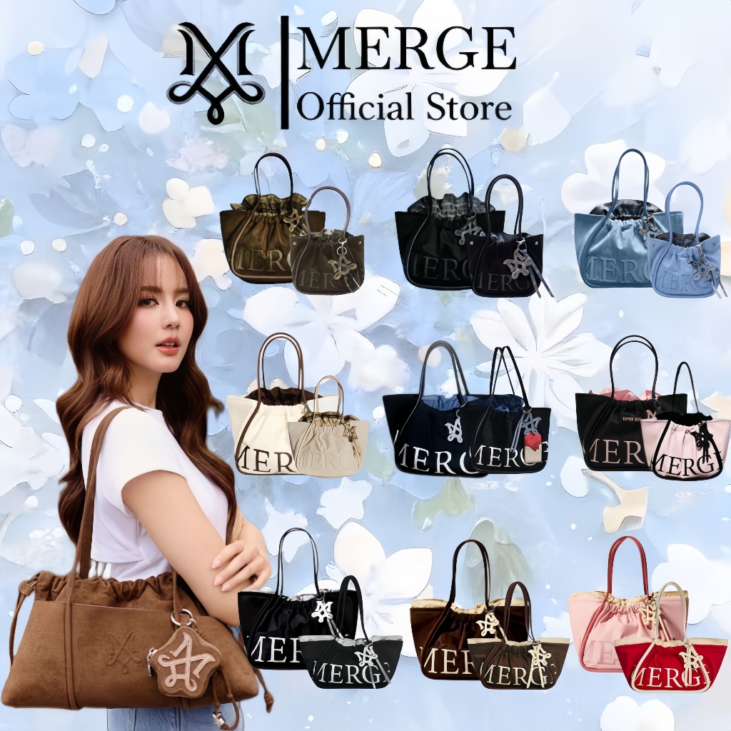 Merge A Day Bag กระเป๋านีลอน ใหญ่ ของแท้100% ใหม่มือ1 กระเป่าวันกลาง ส่งด่วน 👜 | พับได้ หลายช่อง กร