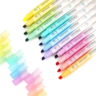 Writech ปากกาเน้นข้อความแบบลบได้ W-822 (Erasable Highlighter) ดีไซน์ 2 หัว (Dual Tip) (ราคา 1 ด้าม)