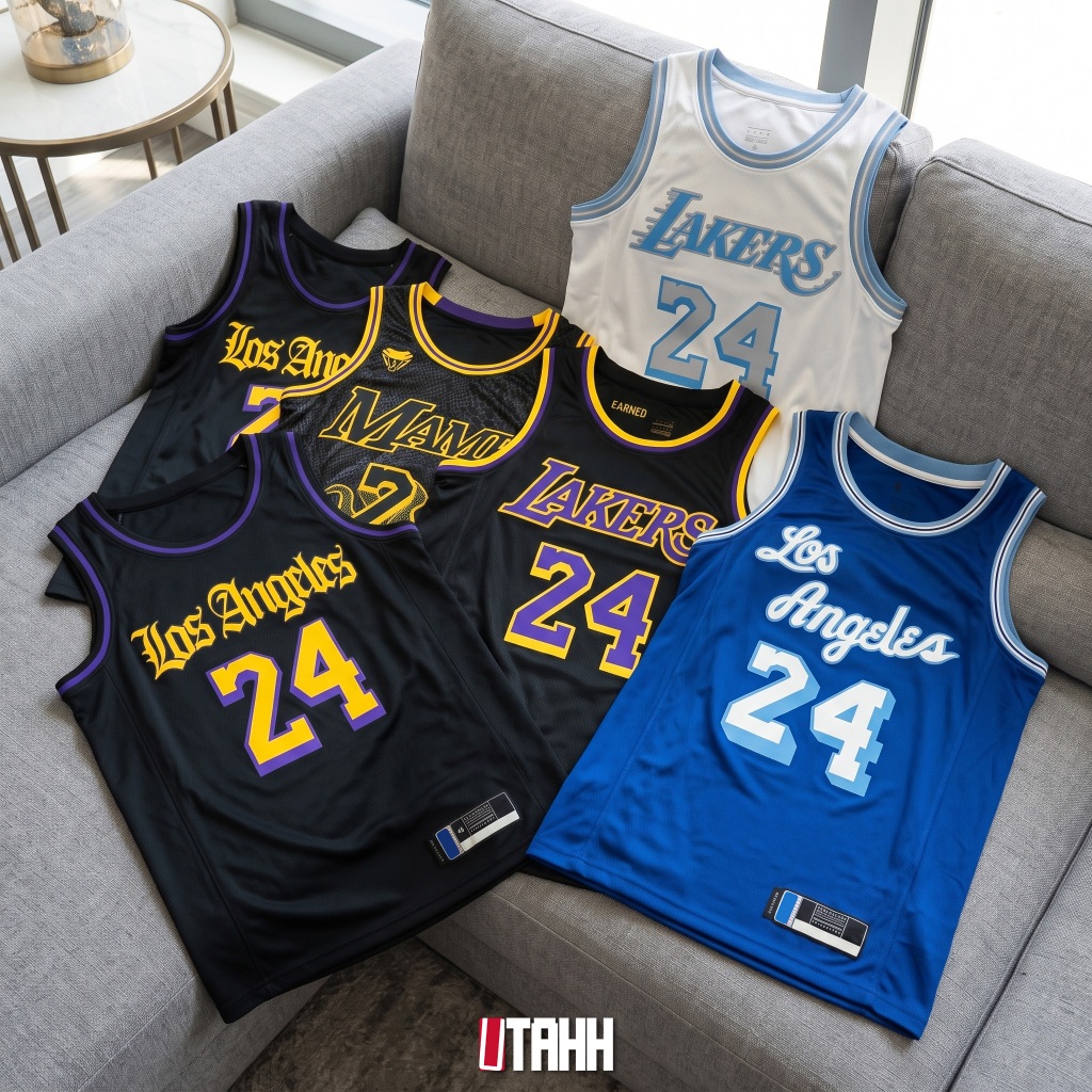 Kobe Bryant [Lakers] เสื้อบาสเกตบอล  Basketball Jersey แบบอัดร้อน HOT PRESS  243