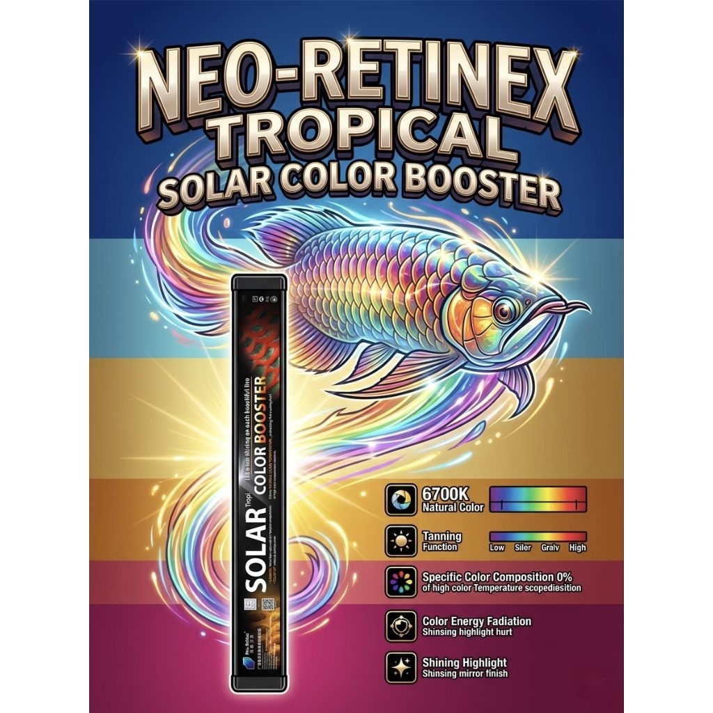 แท้100% Solar color booster หลอดไฟสำหรับปลาสวยงาม