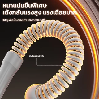 ซื้อ 1 แถม 1 เชือกรบไร้สาย battle rope 1.66kg สแตนเลส สปริงเหล็กกล้า ฝึกแขน ไร้เสียง ป้องกันการลื่น ฝึกแขน ประหยัดพื้นที