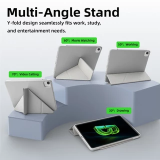 GOOJODOQ Tablet Cover Y-Fold Magnetic Foldable Stand Honeycomb Heat Dissipation Backplate Ultra-Thin Stain-Resistant