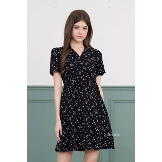 Cheryl brand - Lindsay Dress in Floral Print / เดรสสั้นพิมพ์ลายดอกไม้