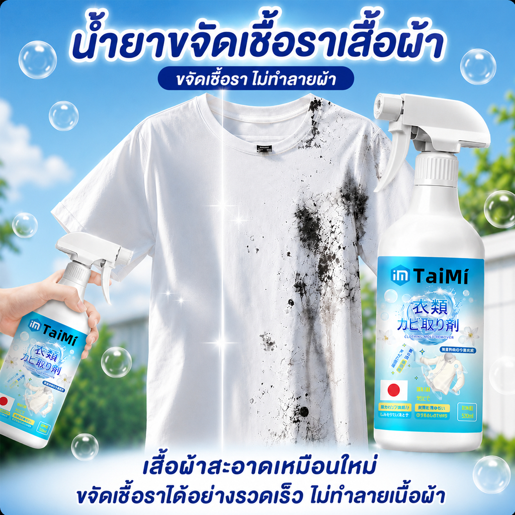 ✨สเปรย์ขจัดเชื้อรา กำจัดเชื้อราตู้เย็น 500ML ขจัดคราบรา กลิ่นอับ เห็นผลไว ใช้ได้กับขอบยางและภายในตู้เย็น