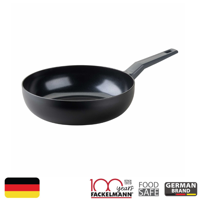 FACKELMANN กระทะเคลือบเซรามิกผิวรังผึ้งทรงลึก 28 ซม. Statement Wok Pan 28 cm Ceramic Non-Stick