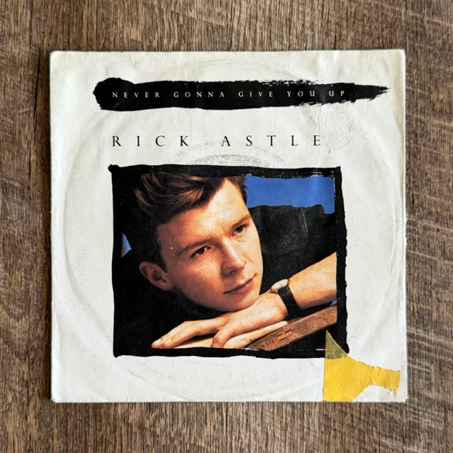 แผ่นเสียง Rick Astley - Never gonna give you up vinyl lp 7”(VG)