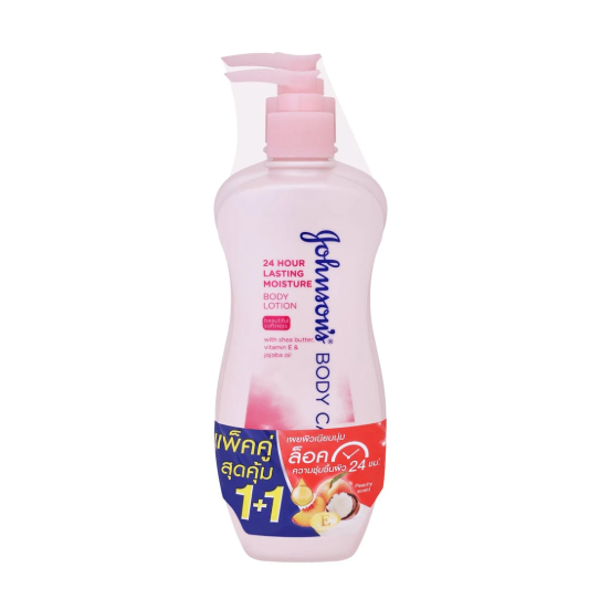 (แพ็คคู่) Johnson จอห์นสัน บอดี้ แคร์ โลชั่น สูตรมอยส์เจอร์ ขนาด 400 มล. (1+1)