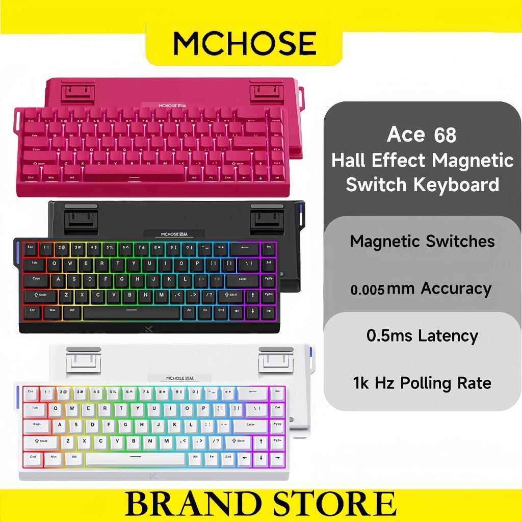 MCHOSE ACE 68/60 Pro คีย์บอร์ดแม่เหล็ก Magnetic Switch 8K คีย์บอร์ดเกมมิ่งมินิมอล ตอบสนองไว ราคาคุ้ม