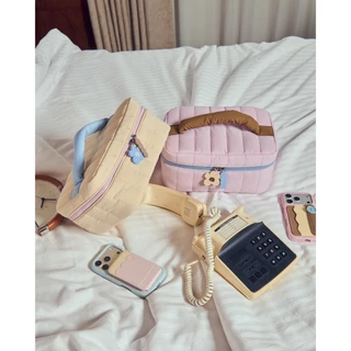 CROSS CULTURE - COU COU XXL MAKEUP BAG กระเป๋าเครื่องสำอางค์ไซส์ใหญ่ คู่สีน่ารัก