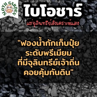 [ส่งเร็ว] ถ่านไบโอชาร์ หมักจุลินทรีย์สังเคราะห์แสง ปลอดเคมี เพิ่มรูพรุนในดิน ล็อกสารอาหาร พืชโตไว รากเดินดี PSB Biochar