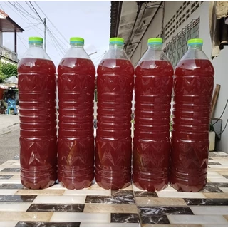 น้ำหมักใบทองหลาง (จุลินทรีย์สังเคราะห์แสงจากใบทองหลางน้ำก้านแดง) ขนาด 500 และ 1,450 มล. พร้อมใช้งาน