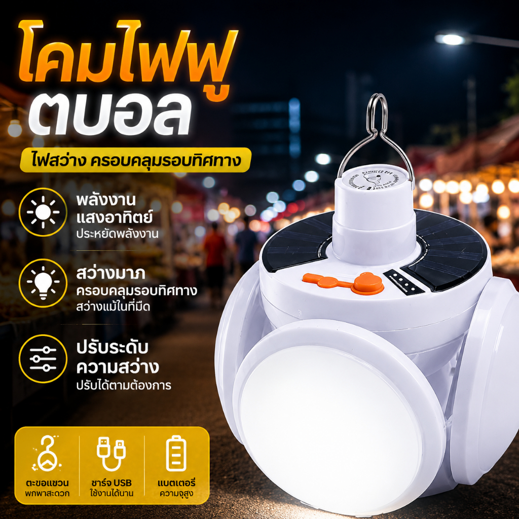 ไฟตั้งแคมป์ ไฟตั้งแคมป์กลางแจ้ง 40ชั่วโมง 5000mAh โคมไฟ LED แบบพกพาType-Cกันน้ำ ไฟฉุกเฉิน โคมไฟเปลวไฟ ไฟฉายพกพา ไฟวงเล็บ
