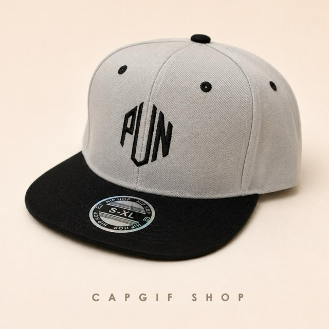 หมวกฮิปฮอป Snapback ปีกแบน ปักชื่อ ปักข้อความ ปักโลโก้ ผู้ใหญ่ หมวกแฟชั่น ไม่มีขั้นต่ำ