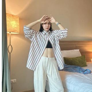 Kanndi (T12) (เสื้อเชิ้ตโอเวอร์ไซส์ ฟิวเกาหลี )