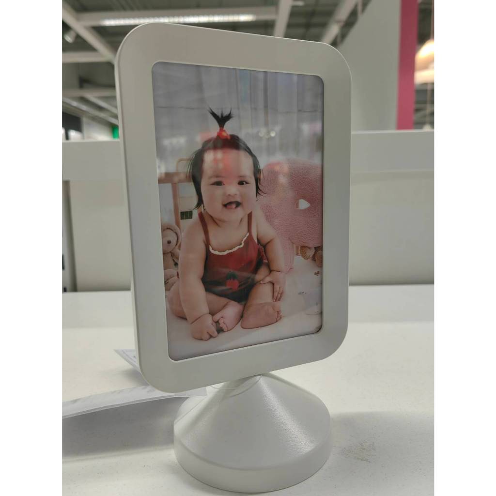IKEA กรอบรูปใส่ได้ 2 ด้าน FIKONTRÄD ฟีคอนทรัด กกรอบรูปใส่ได้ 2 ด้าน ขาว, 10x15 ซม.
