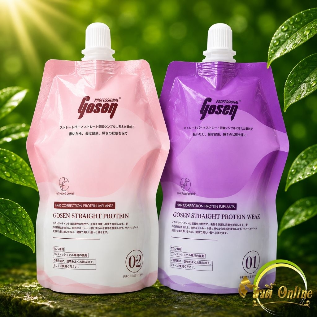 ยืดโปรตีนโกเซ็น (สำหรับผมอ่อนแอ) GOSEN EXELLENCE PROTEIN WEAK D1 ผสมโปรตีนและสารอาหารต่างๆที่จำเป็นต่อเส้นผม 450x2 ml