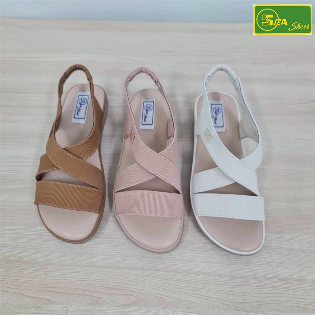 SEA Shoes (ซีชูส์) 9516-014 รองเท้ารัดส้นเตี้ย แฟชั่นผู้หญิง
