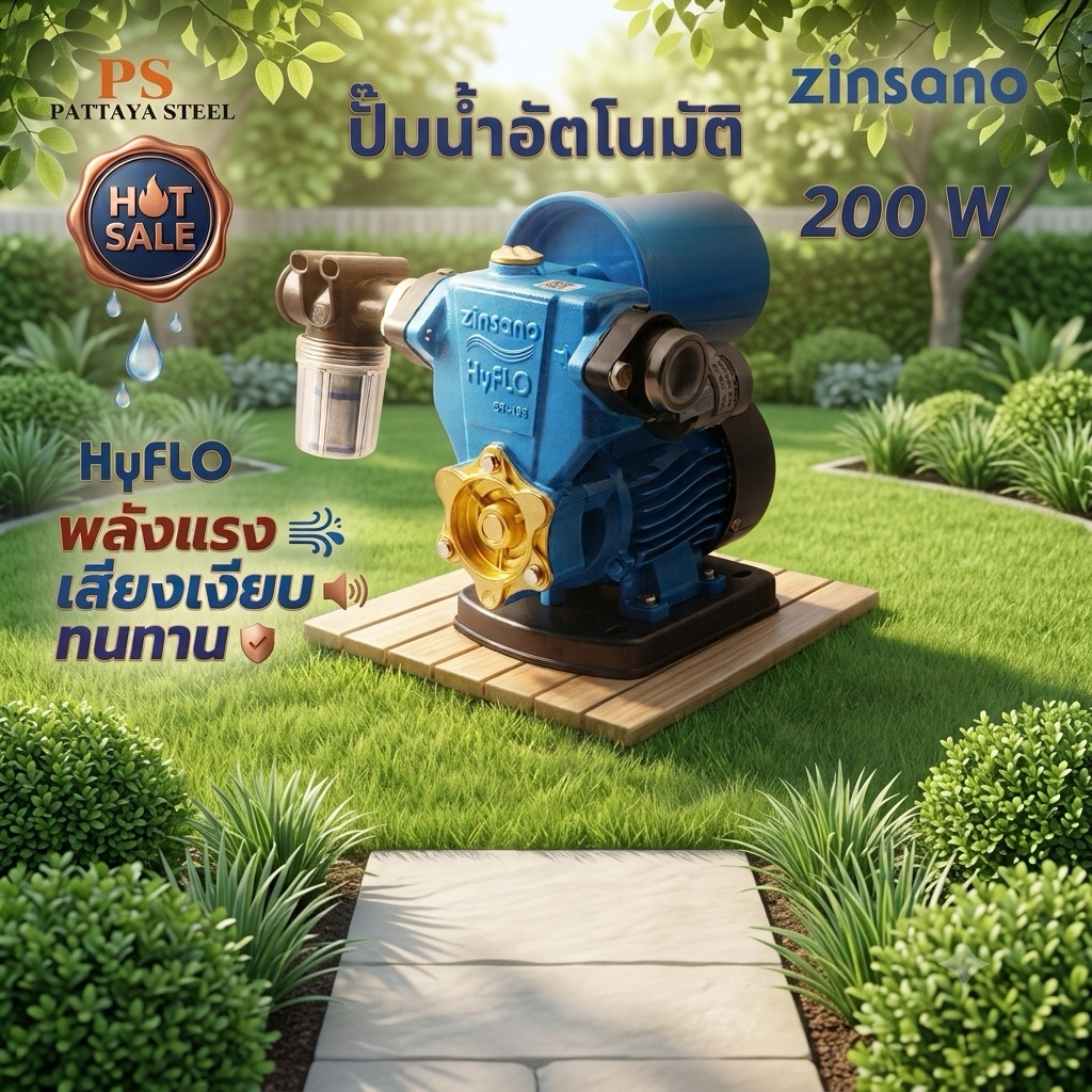 ZINSANO ปั๊มน้ำอัตโนมัติ รุ่น EP-150