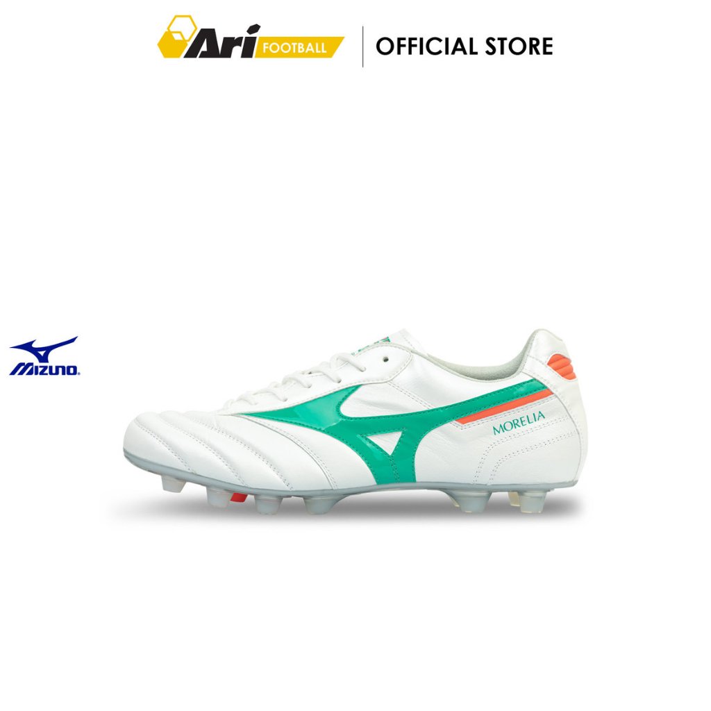 MIZUNO MORELIA II ELITE FG - WHITE (P1GA260435) รองเท้าฟุตบอล มิซูโน่ MORELIA II ELITE สีขาว