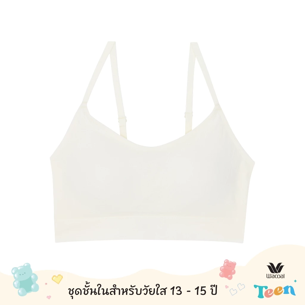 Wacoal Teen ชุดชั้นในสำหรับวัยใส บราไร้โครง รุ่น WBT141 สีครีม (CR)
