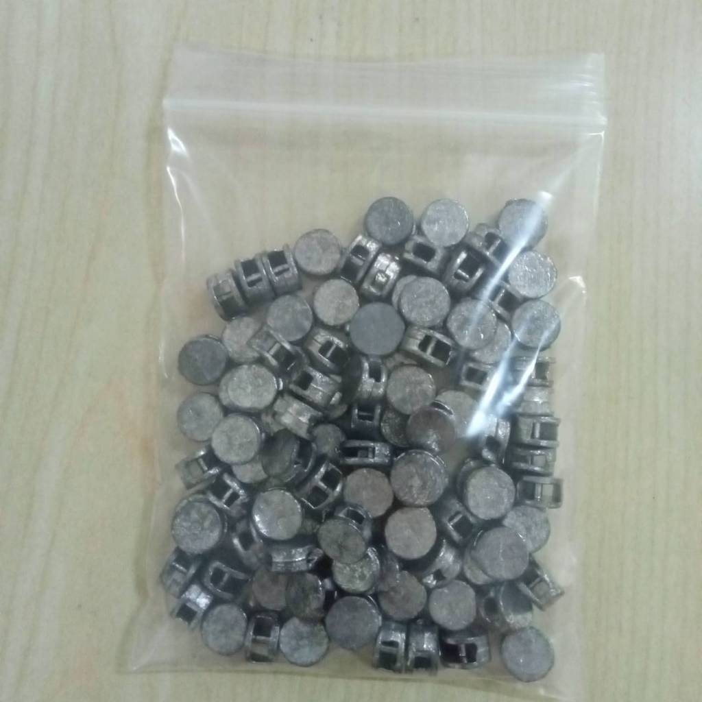 ตะกั่วตีตรา ซีลตะกั่ว เม็ดตะกั่วร้อยซีล เบอร์ 1 ขนาด 12 มม. (100เม็ด/แพ็ค)