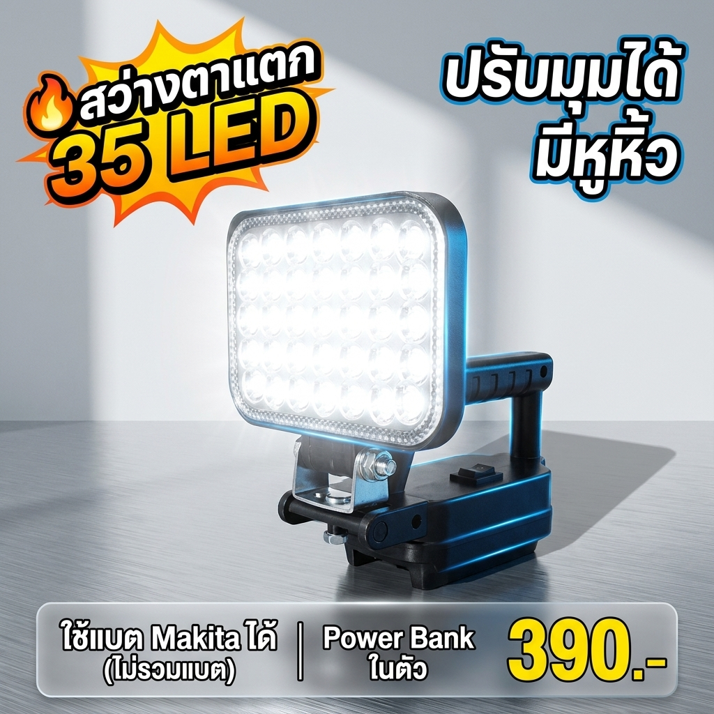 SAVITAR 120W LED 4นิ้ว ไฟฉาย 21V Li-Ion 2 ระดับ แบตเตอรี่ไฟ ทำงานไฟฉาย 55 ลูกปัดโคมไฟ USB ไฟพกพา