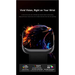 【อายุการใช้งานแบตเตอรี่ 60 วัน】MAIMEITE Watch6 Pro 2.3" AMOLED GPS IP68 1000mAh สมาร์ทวอทช์ รองรับภาษาไทย ฟังก์ชั่นไฟฉาย