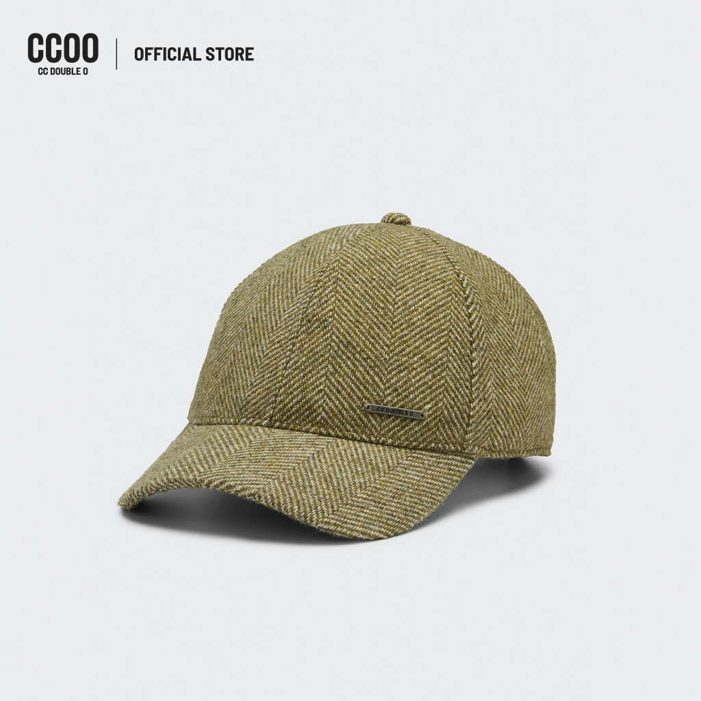 CC DOUBLE O CHEVRON TEXTURED CAP ผู้หญิง หมวกแก๊ปผ้าทอลายเชฟรอน รุ่น O26WAWA006 (AW26 #P2)
