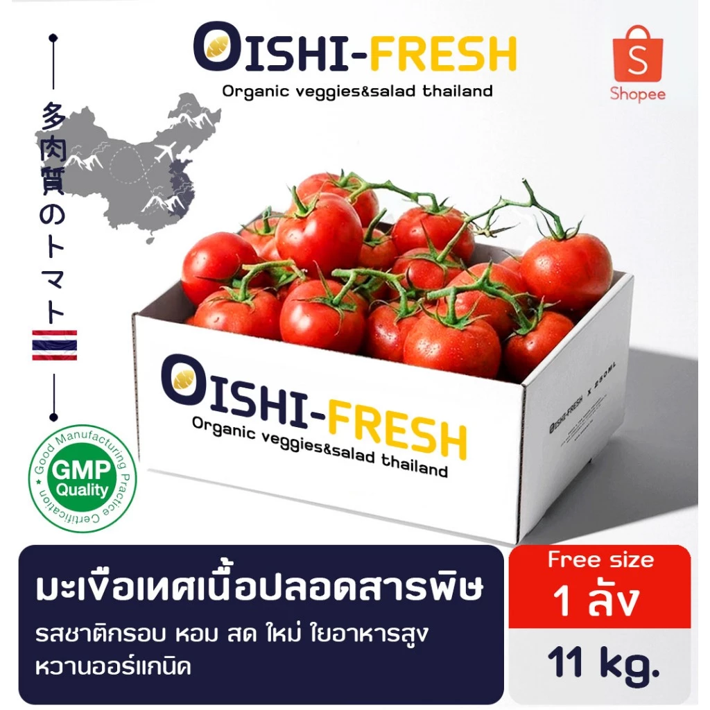 🚨ส่งด่วน🥢ร้านอาหาร🍅มะเขือเทศเนื้อ ปลอดสารพิษ 10 กก. ผักร้านอาหาร ผักยกลัง ผักราคาส่ง ผักชาบู ผักโรงแรม ส่ง 24 ชม.