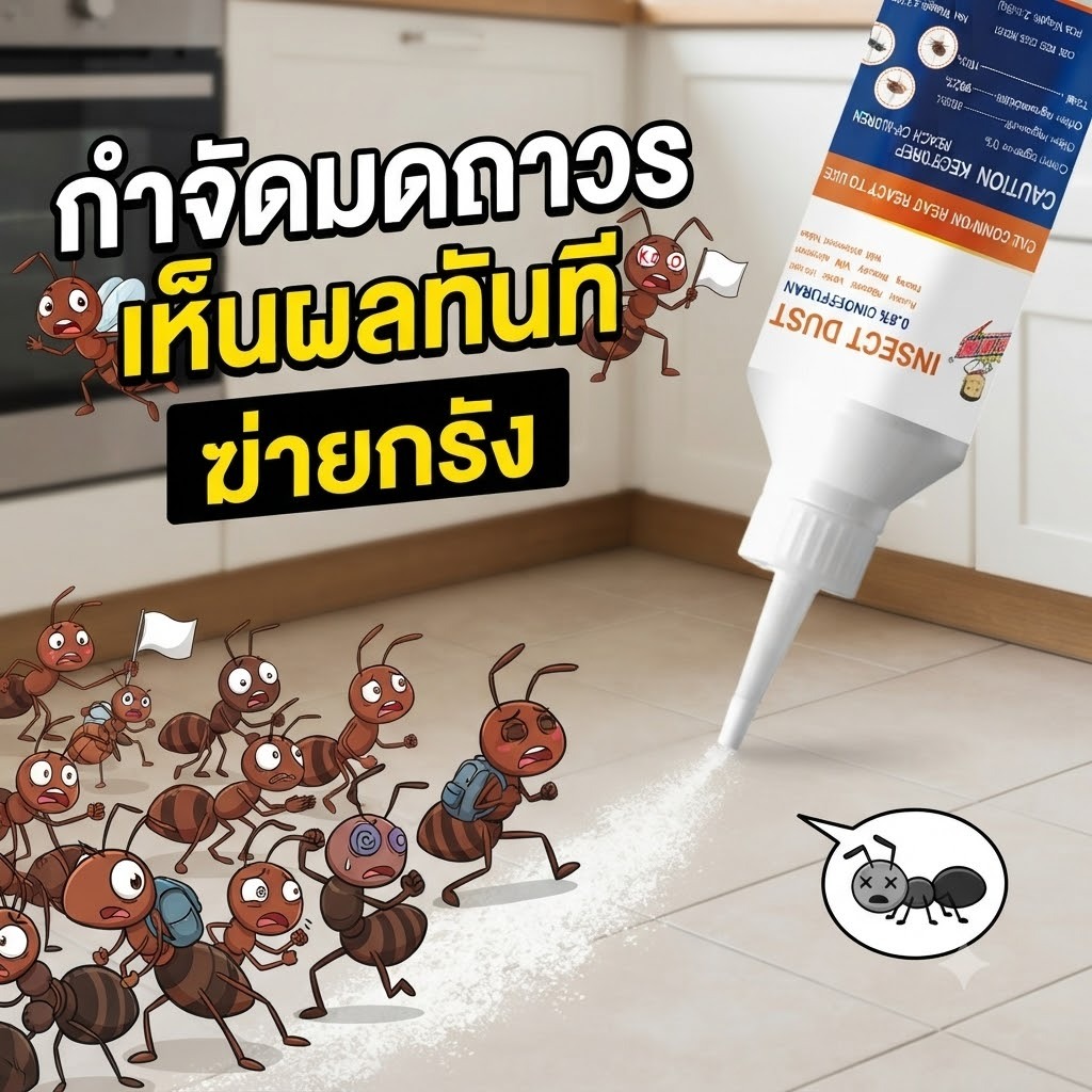 🐜มดตายยกรัง เห็นผลไว🐜 ผงกำจัดมด ยาฆ่ามด ฆ่ามด มดดำ มดแดง โรยง่าย ออกฤทธิ์ถึงรัง ราชินีมดไม่รอด
