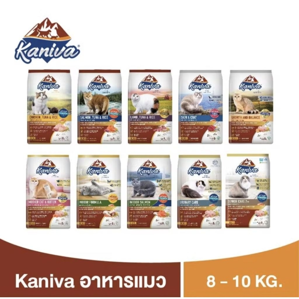 Kaniva อาหารแมว​​คานิว่ากระสอบ​ อาหารเม็ดสำหรับแมว ล็อตใหม่​ แถมเทสเตอร์คละแบบ