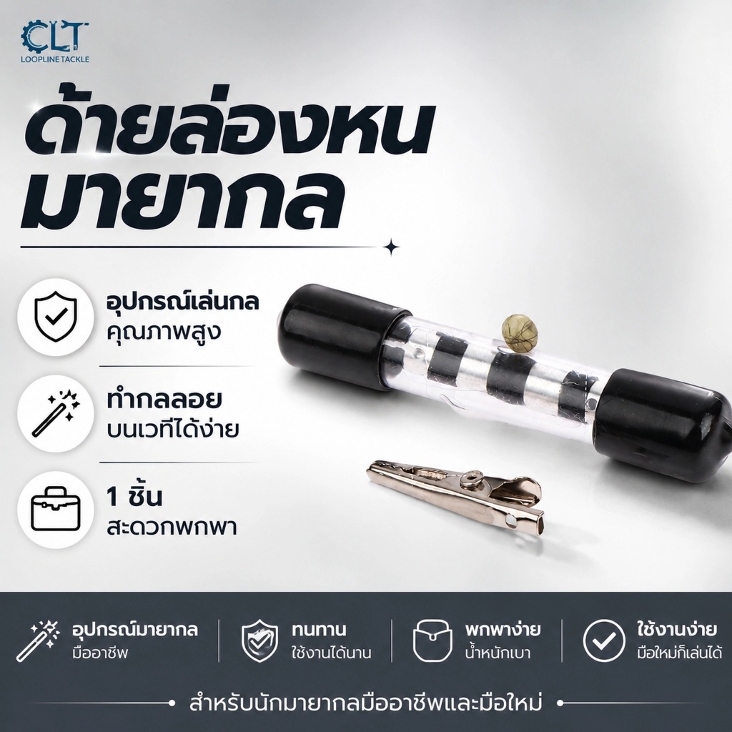 ด้ายล่องหนมายากล ม้วนด้ายล่องหน อุปกรณ์เล่นกล กลลอย บนเวที สำหรับนักมายากล 1 ชิ้น